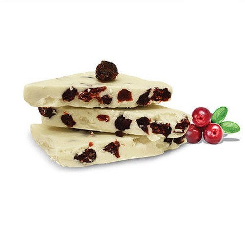 Block Λευκής Σοκολάτας με Cranberry (110γρ)