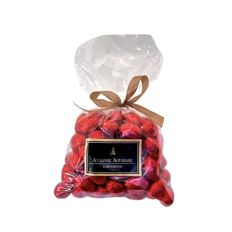 Αυγουλάκια κόκκινα bitter πραλίνας σε συσκευασία 380γρ