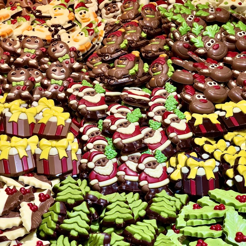 Σοκολατάκια Χριστουγεννιάτικες Φιγούρες