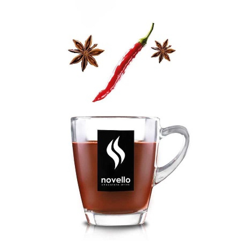 Novello Σοκολάτα ρόφημα Μπαχαρικά με Chili 250γρ