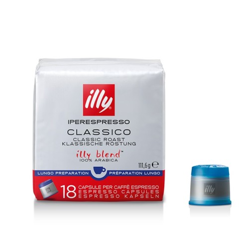 illy Ιperespresso Lungo 18 Capsules