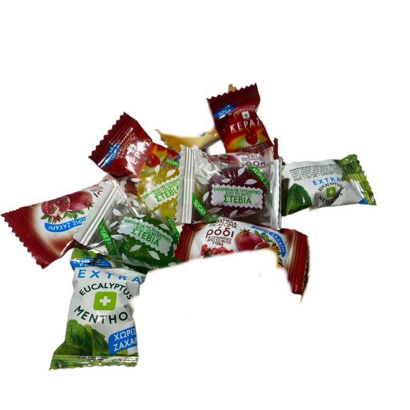 Καραμέλες Διάφορες Χωρίς Ζάχαρη (Kg)