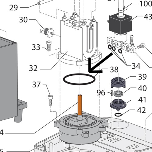 Gaggia Φλάτζα OR167EPDM