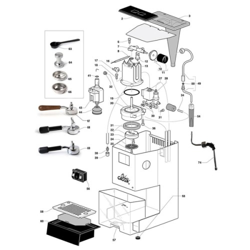Gaggia baby/classic/evoUN5931-5X12Z βίδα