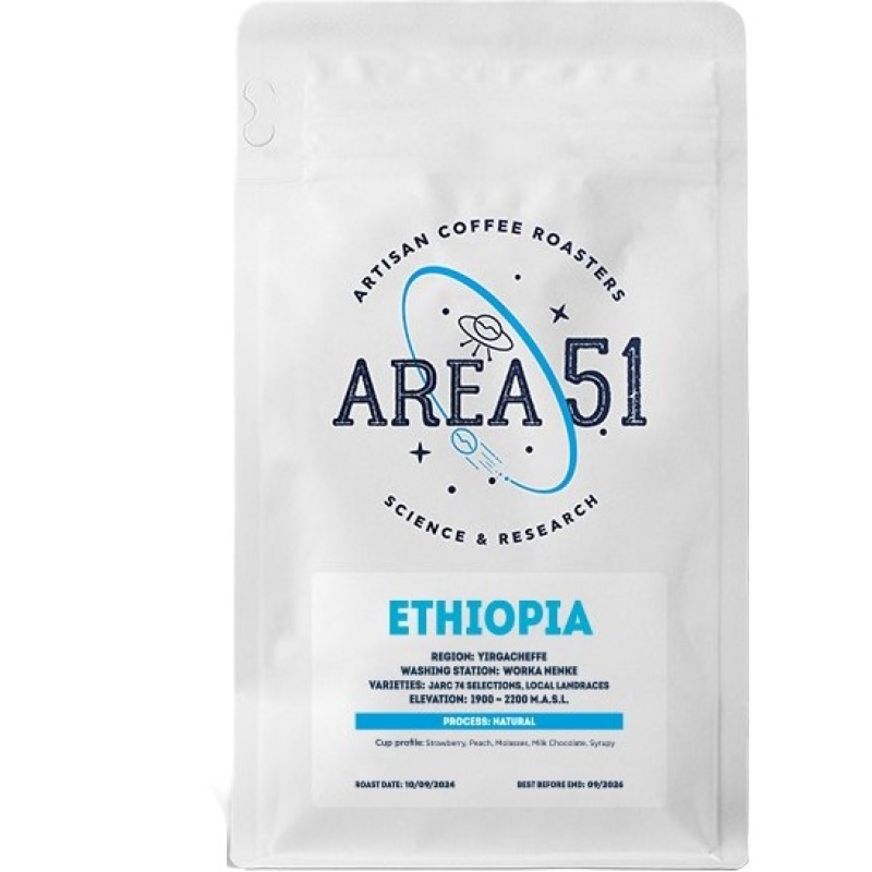 AREA 51 Ethiopia Yirgacheffe 250gr AREA 51 Ethiopia Yirgacheffe 250gr