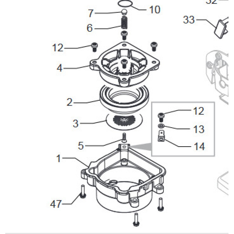 Gaggia Carezza Λάστιχο κούπας