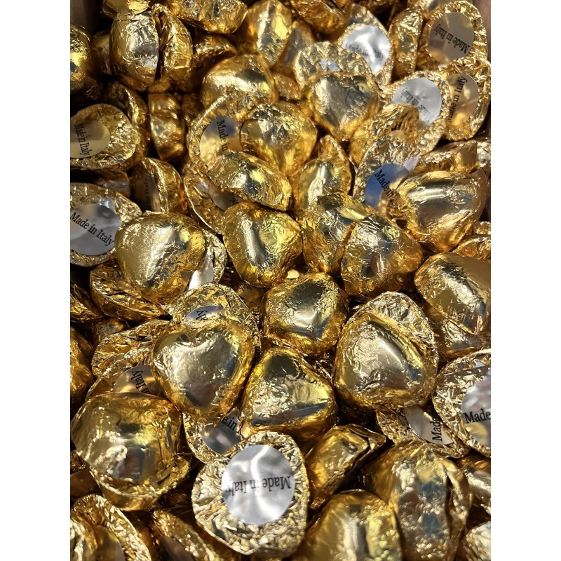 Καρδιές Πραλίνας Χρυσές 300γρ