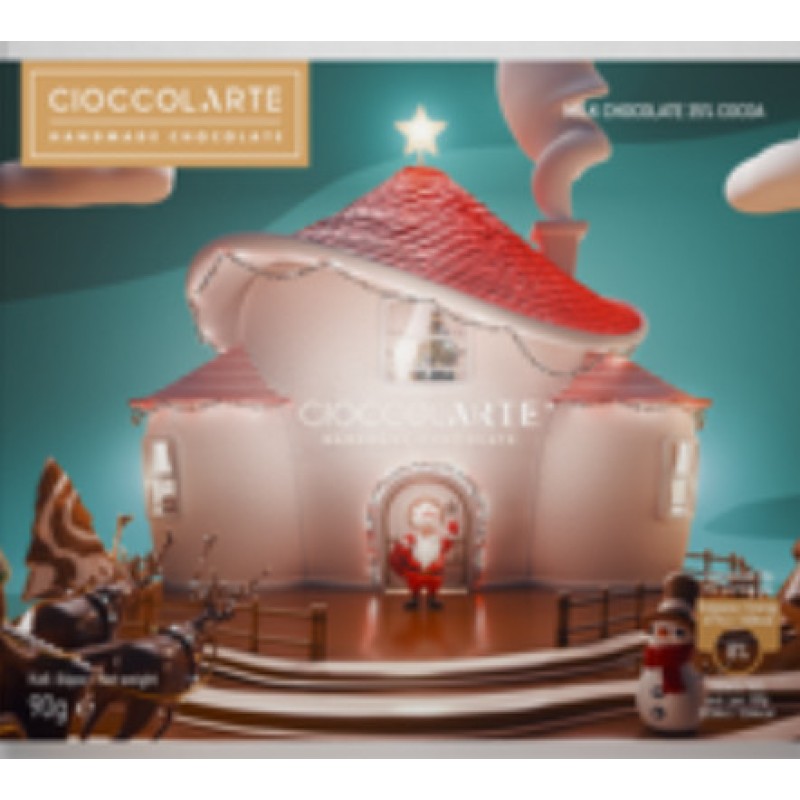 CioccolARTE Σοκολάτα Γάλακτος Χριστουγεννιάτικη 90gr.