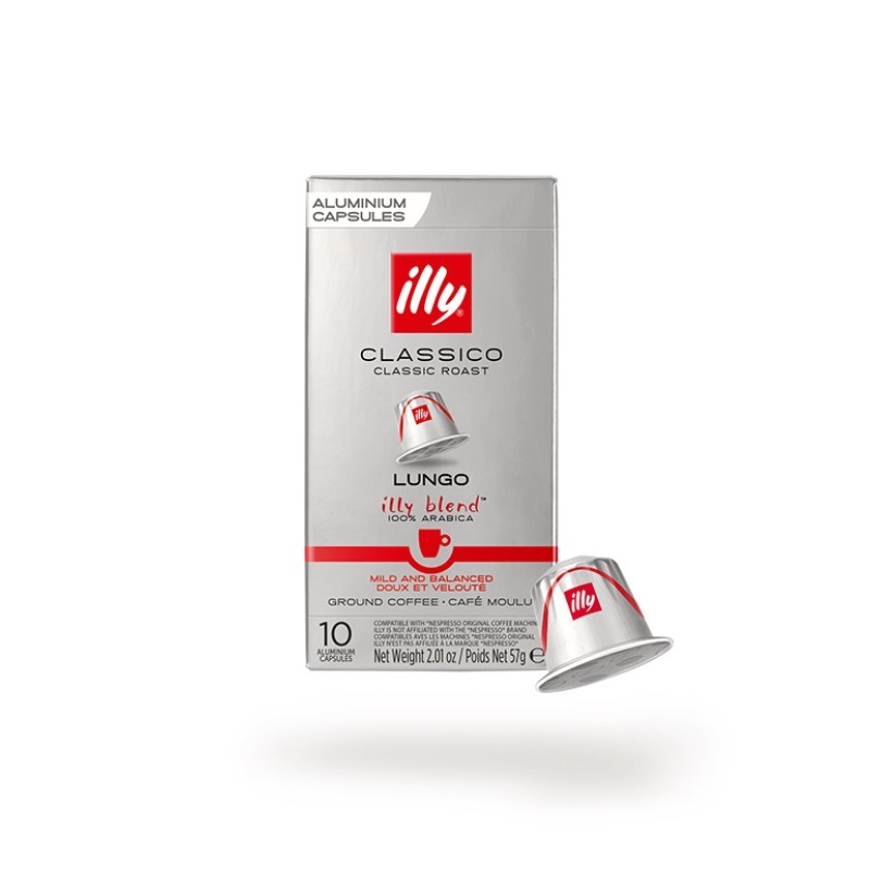 illy Classico Lungo Classic Roast συμβατές κάψουλες 10τεμ illy Classico Lungo Classic Roast συμβατές κάψουλες 10τεμ