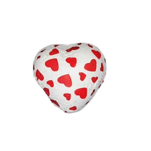 Καρδιές Πραλίνας Λευκές με κόκκινες καρδούλες 300γρ