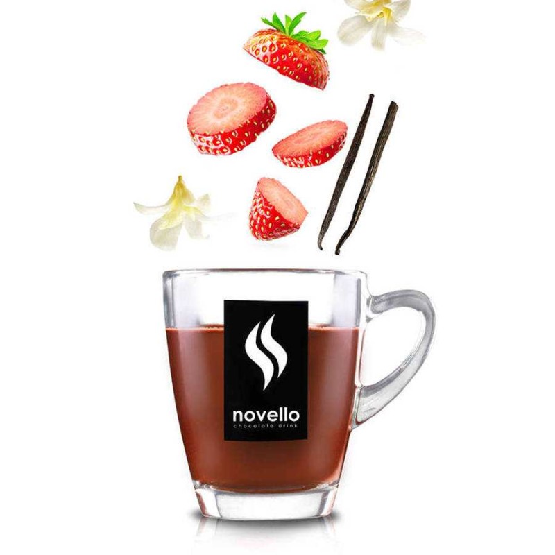 Novello Σοκολάτα ρόφημα Φράουλα - Βανίλια 250γρ