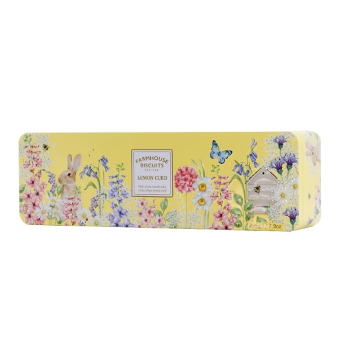 Farmhouse Lemon Curd Biscuits Tin 225g