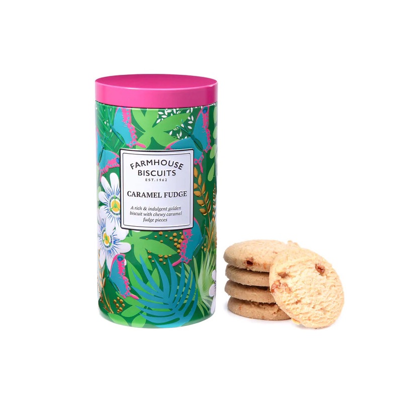 Farmhouse Tropical Caramel Fudge Tin 200g Farmhouse Tropical Caramel Fudge Tin 200g