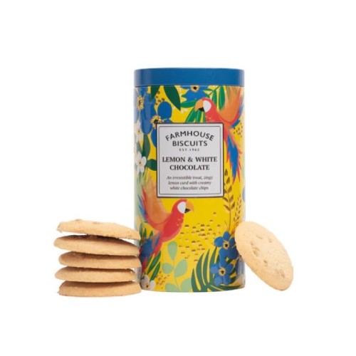 Farmhouse Tropical Lemon Curd & White Choc. Chips Tin 200g
