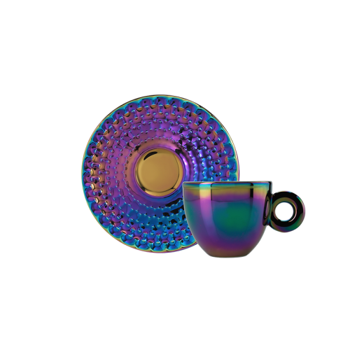 Illy Collection John Armleder 2 Capuccino cups