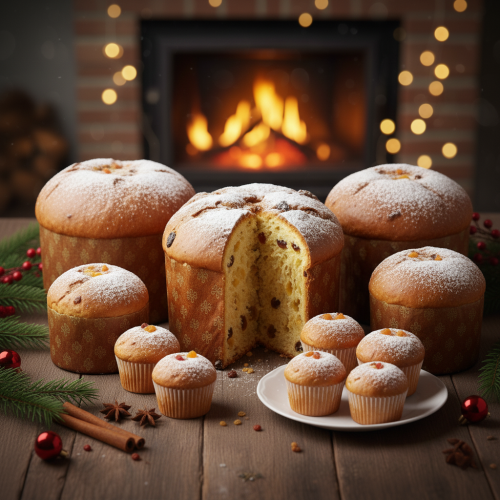 Χριστουγεννιάτικα Panettone και Μπισκότα