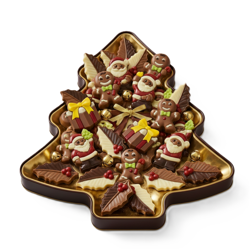 Σοκολατάκια Χριστουγεννιάτικες Φιγούρες (Kg)