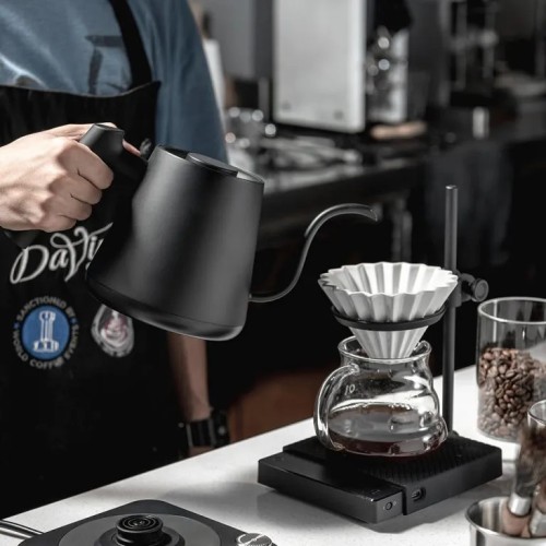 Belogia Electric Gooseneck Kettle Black με ρύθμιση θερμοκρασίας 1000ml.