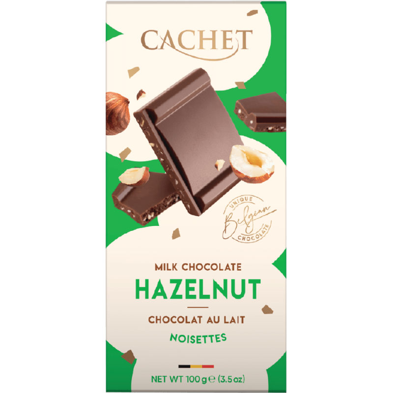 Cachet Σοκολάτα Γάλακτος με Φουντούκι 100gr Cachet Σοκολάτα Γάλακτος με Φουντούκι 100gr