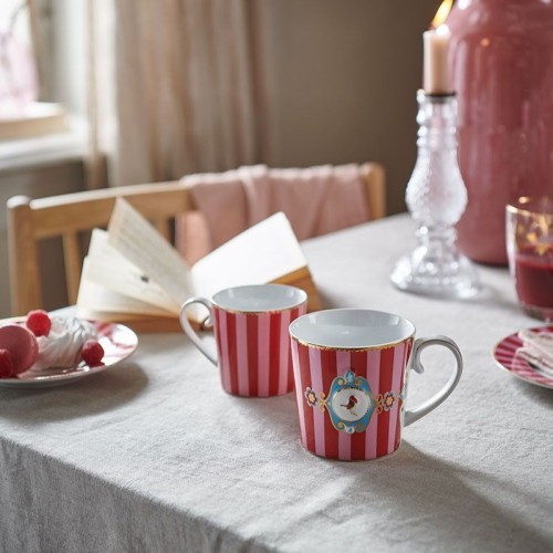 Κούπα Love Birds Ριγέ 250ml