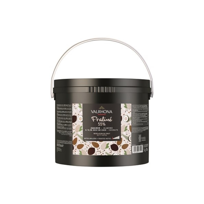 VALRHONA PRALINE AMANDE COCO 55% 5KG