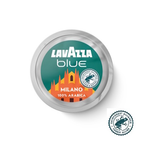 Lavazza Blue Milano 100% Arabica μονή δόση (Πράσινη Ετικέτα) κιβ 100τμχ.