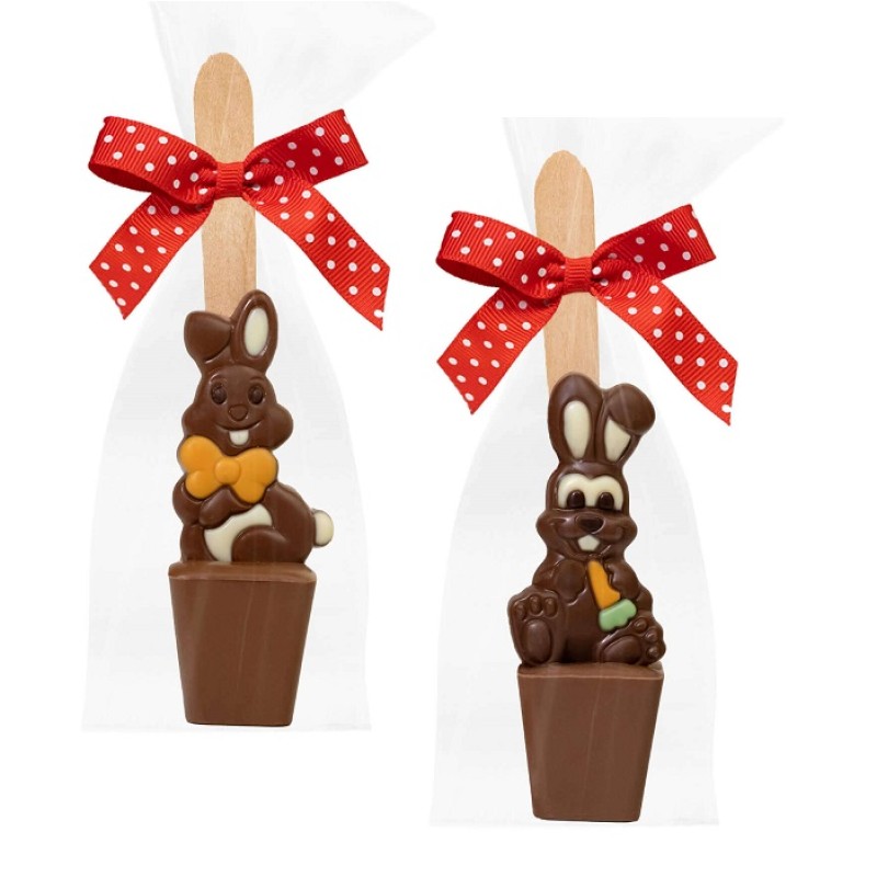 Πασχαλινό κουτάλι με σοκολατένιες φιγούρες  55-65g